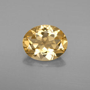2,60 ctw natürlicher gelber Goldberyll, Oval Schliff, VS