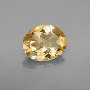 2,60 ctw natürlicher gelber Goldberyll, Oval Schliff, VS