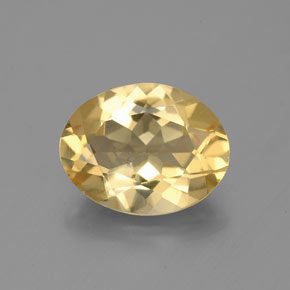 2,16 ctw natürlicher gelber Goldberyll, Oval Schliff, VS