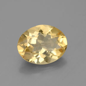 2,16 ctw natürlicher gelber Goldberyll, Oval Schliff, VS