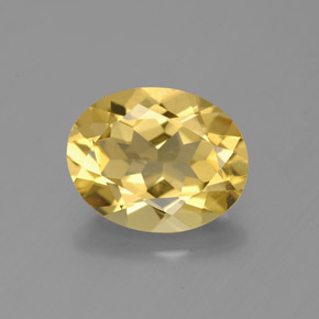 2,36 ctw natürlicher gelber Goldberyll, Oval Schliff, VS