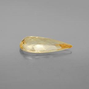 3,30 ctw natürlicher gelber Goldberyll, Birnenform, VS