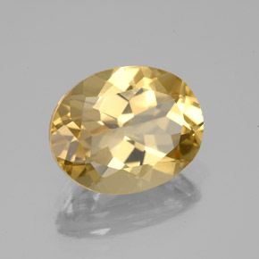 4,17 ctw natürlicher gelber Goldberyll, Oval Schliff, VS