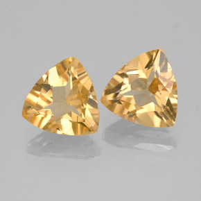 2.70 ct natürliche Gelb Goldener Beryll-Edelsteine, Trillion, VVS-VS