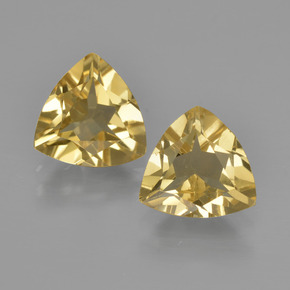 2.76 ct natürliche Gelb Goldener Beryll-Edelsteine, Trillion, VVS