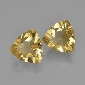 2.76 ct natürliche Gelb Goldener Beryll-Edelsteine, Trillion, VVS