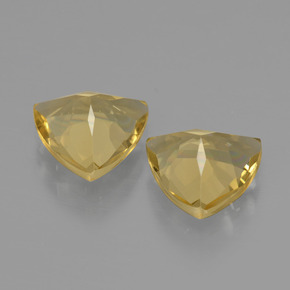 2.76 ct natürliche Gelb Goldener Beryll-Edelsteine, Trillion, VVS