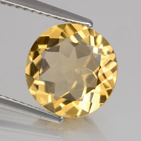 3,15 ctw natürlicher gelber Goldberyll, Rundschliff, VS