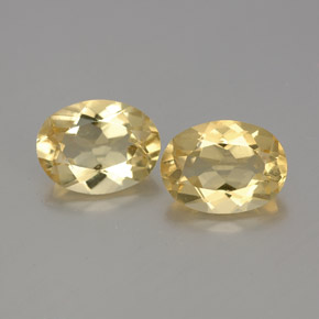  ct natürliche gelber Goldberyll-Edelsteine, Oval Schliff, VVS