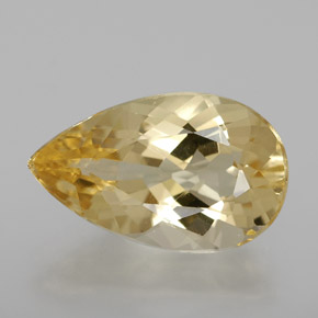 2,98 ctw natürlicher gelber Goldberyll, Birnenform, VVS