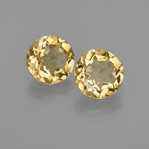  ct natürliche Gelb Goldener Beryll-Edelsteine, Rund Schliff, VVS-VS