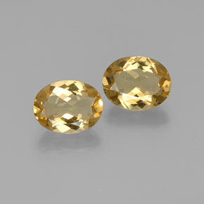  ct natürliche gelber Goldberyll-Edelsteine, Oval Schliff, VVS