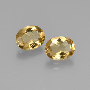 ct natürliche gelber Goldberyll-Edelsteine, Oval Schliff, VVS