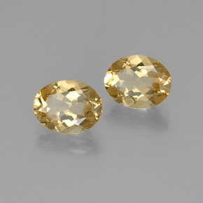 4,35 ct natürliche gelber Goldberyll-Edelsteine, Oval Schliff, VVS-VS