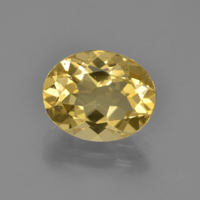 2,58 ctw natürlicher gelber Goldberyll, Oval Schliff, VS