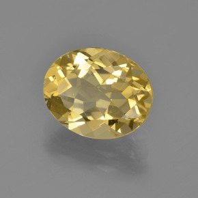 2,58 ctw natürlicher gelber Goldberyll, Oval Schliff, VS