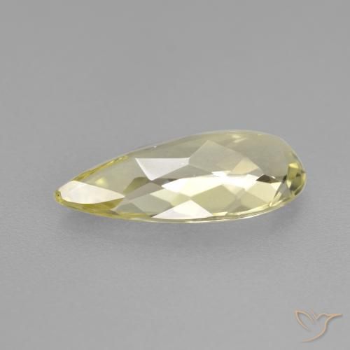 9,17 ctw natürlicher hellgelb Goldener Beryll, Birnenform, VVS