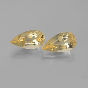  ct natürliche Gelb Goldener Beryll-Edelsteine, Birnenform, VVS