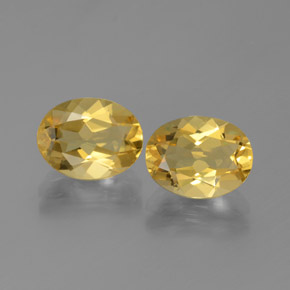 3.41 ct natürliche Mittelgold Goldener Beryll-Edelsteine, Oval Schliff, VVS-VS