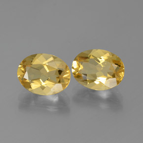 3.41 ct natürliche Mittelgold Goldener Beryll-Edelsteine, Oval Schliff, VVS-VS