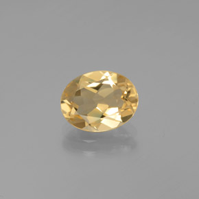 1,72 ctw natürlicher gelber Goldberyll, Oval Schliff, VVS