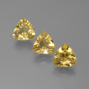  ct natürliche gelber Goldberyll-Edelsteine, Trillion, VVS-VS