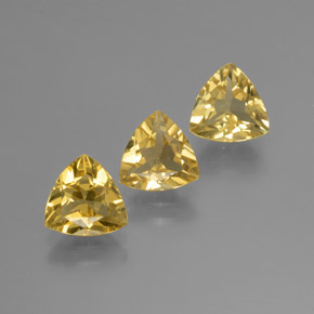  ct natürliche gelber Goldberyll-Edelsteine, Trillion, VVS-VS