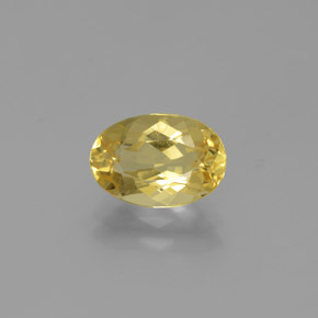 1,62 ctw natürlicher gelber Goldberyll, Oval Schliff, VVS
