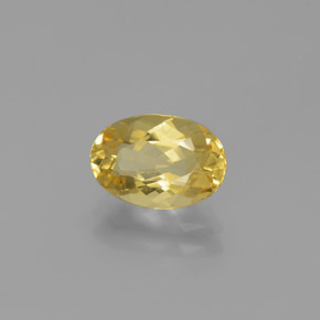1,62 ctw natürlicher gelber Goldberyll, Oval Schliff, VVS