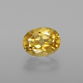 1,30 ctw natürlicher gelber Goldberyll, Oval Schliff, VVS-VS