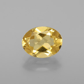 1,27 ctw natürlicher gelber Goldberyll, Oval Schliff, VS