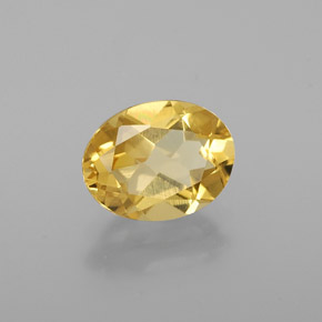 1,27 ctw natürlicher gelber Goldberyll, Oval Schliff, VS