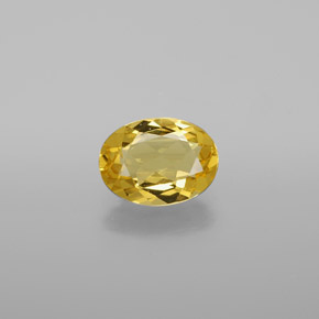 0,96 ctw natürlicher gelber Goldberyll, Oval Schliff, VVS