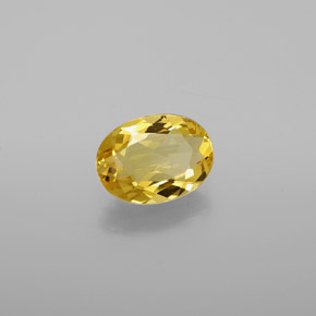 0,96 ctw natürlicher gelber Goldberyll, Oval Schliff, VVS