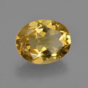 4,23 ctw natürlicher Gold Goldberyll, Oval Schliff, VS