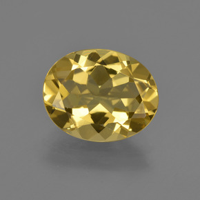 2,99 ctw natürlicher gelber Goldberyll, Oval Schliff, VVS