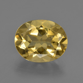 4,20 ctw natürlicher Gold Goldberyll, Oval Schliff, VVS-VS