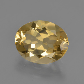 3,17 ctw natürlicher Gold Goldberyll, Oval Schliff, VVS
