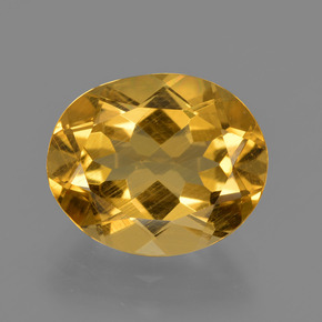 4,34 ctw natürlicher Gold Goldberyll, Oval Schliff, VS