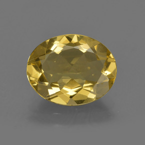 2,58 ctw natürlicher goldener Goldberyll, Oval Schliff, VS