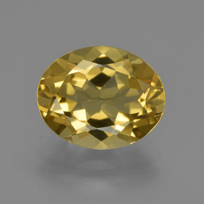 2,99 ctw natürlicher Goldgelb Goldberyll, Oval Schliff, VVS