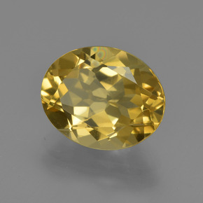 2,99 ctw natürlicher Goldgelb Goldberyll, Oval Schliff, VVS