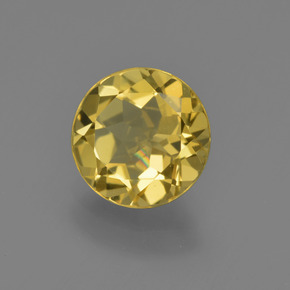1,40 ctw natürlicher Gold Goldberyll, Rundschliff, VVS