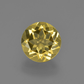 2,04 ctw natürlicher Gold Goldberyll, Rundschliff, VS