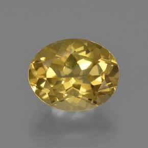 2,74 ctw natürlicher Gold Goldberyll, Oval Schliff, VS