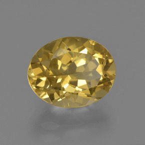 2,74 ctw natürlicher Gold Goldberyll, Oval Schliff, VS