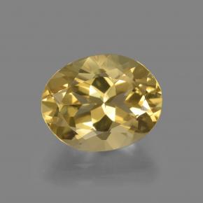 2,36 ctw natürlicher goldener Goldberyll, Oval Schliff, VVS-VS