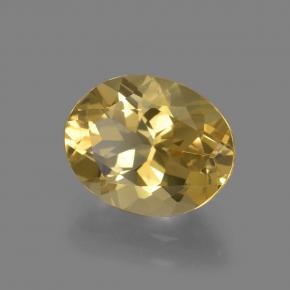 2,36 ctw natürlicher goldener Goldberyll, Oval Schliff, VVS-VS