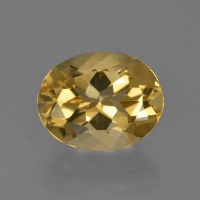 2,66 ctw natürlicher gelber Goldberyll, Oval Schliff, VVS