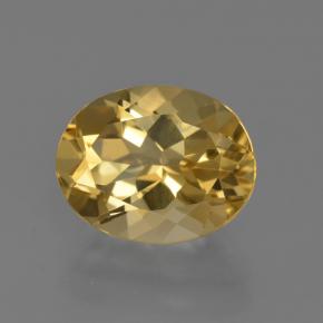 2,66 ctw natürlicher gelber Goldberyll, Oval Schliff, VVS